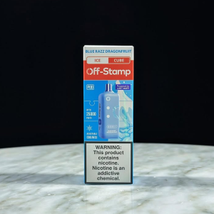Off-Stamp Blue Razz Dragonfruit Crystal Cube disposable vape