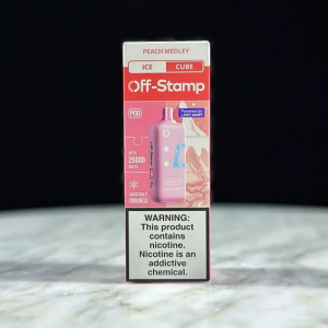Off-Stamp Peach Medley Crystal Cube disposable vape